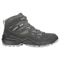 Lowa Wanderschuhe Sirkos Evo Mid GTX (wasserdicht) anthrazitgrau/eisblau Damen